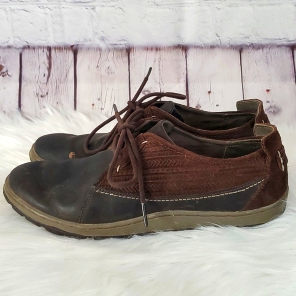 Merrell Ashland Leather Coffee Bean Brown Lace Up Shoes Sneakers Womens Size 7.5 - Picture 8 of 17